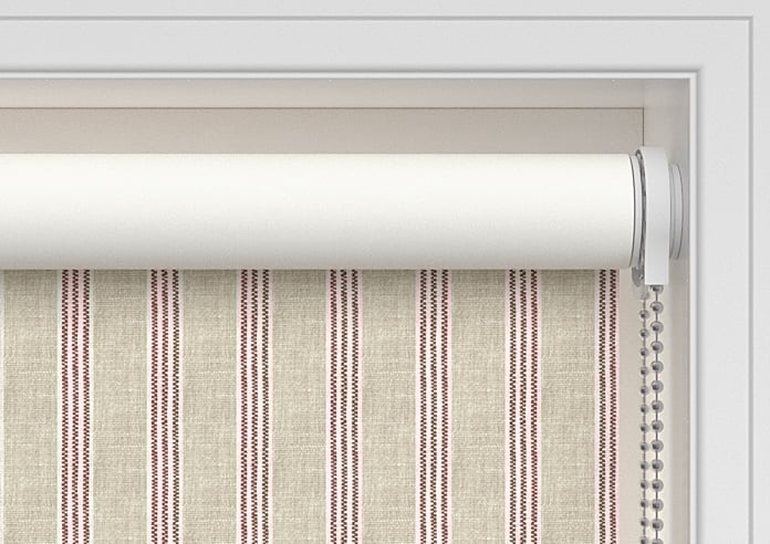Emily Bond George Stripe Print, Red - Twist&Fit Roller Blind - Image 10